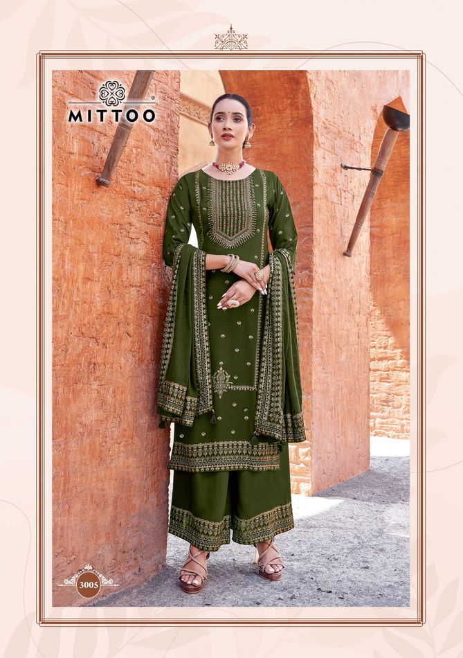 Sparsh By Mittoo Rayon Printed Designer Kurti With Bottom Dupatta Wholesale Shop In Surat